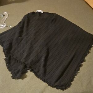 Elegant Black Women's Poncho